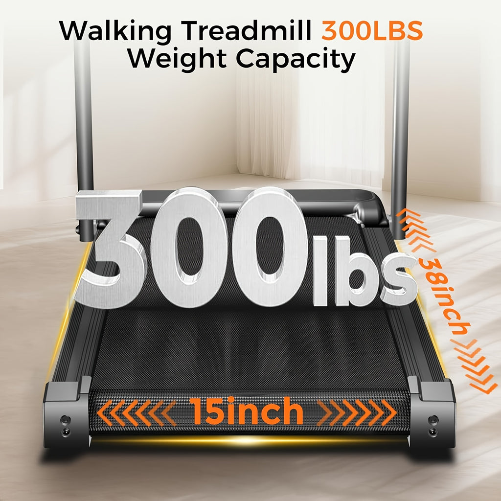 3-in-1 Treadmill with 14% Incline, Portable Treadmills for Home with Handle, Foldable Treadmills with 300 Lbs Weight Capacity, 3.0HP Quiet Walking Pad Treadmill