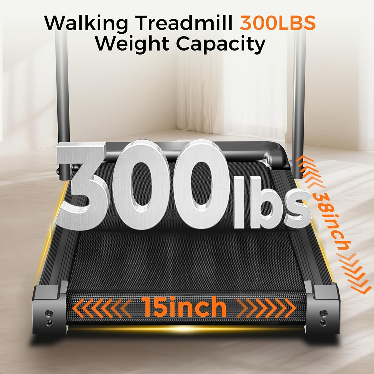 3-in-1 Treadmill with 14% Incline, Portable Treadmills for Home with Handle, Foldable Treadmills with 300 Lbs Weight Capacity, 3.0HP Quiet Walking Pad Treadmill