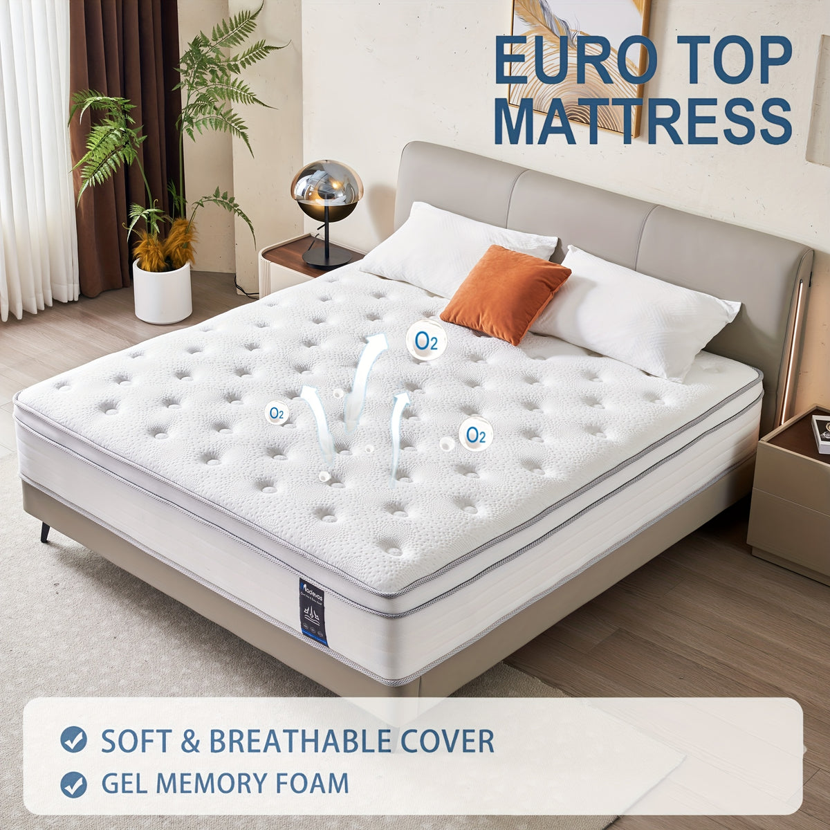 10/12 Inch Multilayer Hybrid Twin Full Queen King Size Mattress- Multiple Sizes & Styles Available, Ergonomic Design With Memory Foam And Pocket Spring, Medium Firm Feel