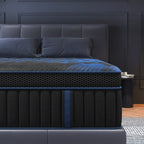 14/12 Inch Memory Foam Mattress Hybrid Pocket Spring Twin Full Queen King Bed Mattress In A Box, Euro Top Medium Firm For Back & Lumbar Support, Individual Pocket Spring Bed For Motion Isolation & Fiberglass Free