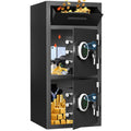 [Extra Large Safe Box] 6.5 Cu Ft Extra Large For Home Safe Box Fireproof With Drop Slot, Digital Drop Safe With Double Door And Key Hook, Money Safes With Backlit Keypad And Dual Alarm For Home Office Business