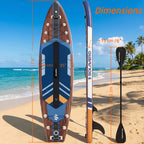 Inflatable Paddle Board, 10'6"/11'/11'6", Inflatable Stand Up Paddle Board with Additions, Non-Slip Inflatable Kayak with Phone Bag, Foot Safety Lanyard for Fishing Surfing Yoga