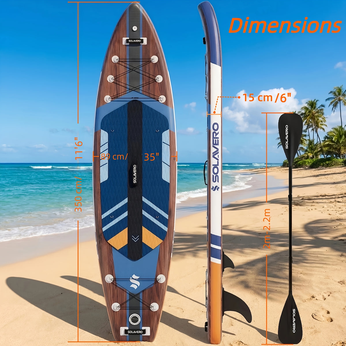 Inflatable Paddle Board, 10'6"/11'/11'6", Inflatable Stand Up Paddle Board with Additions, Non-Slip Inflatable Kayak with Phone Bag, Foot Safety Lanyard for Fishing Surfing Yoga