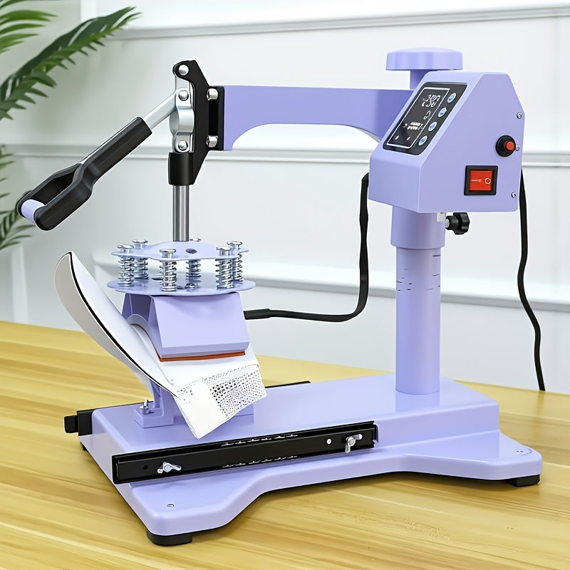 11pcs 8-in-1 - 15"x15"/12"x15" Heat Press Set for T-Shirts, Bags, Pillows, Hats, Beanies, Roller - 12"x10" T-Shirt Machine(Weight 25.35 Lbs) & 15"x15" Auto Single-Workbench & 15"x15" Auto Dual-Workbench Heat Press Only for Cloth, Shirts, Canvas Bags