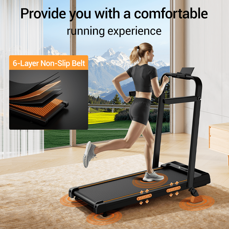 Walking Pad with 16% Incline, 6.3MPH Treadmill for Home Use with Incline, LED Display, 2.5 HP Quiet Small Walking Machine for Home and Office, Maximum User Weight 300Lbs.