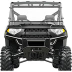 Full Windshield Compatible with 2009-2023 for Polaris Ranger XP 500 570 700 800 Full Size Round Cage Full Windscreen (Two pieces spliced together, Windproof Snow )