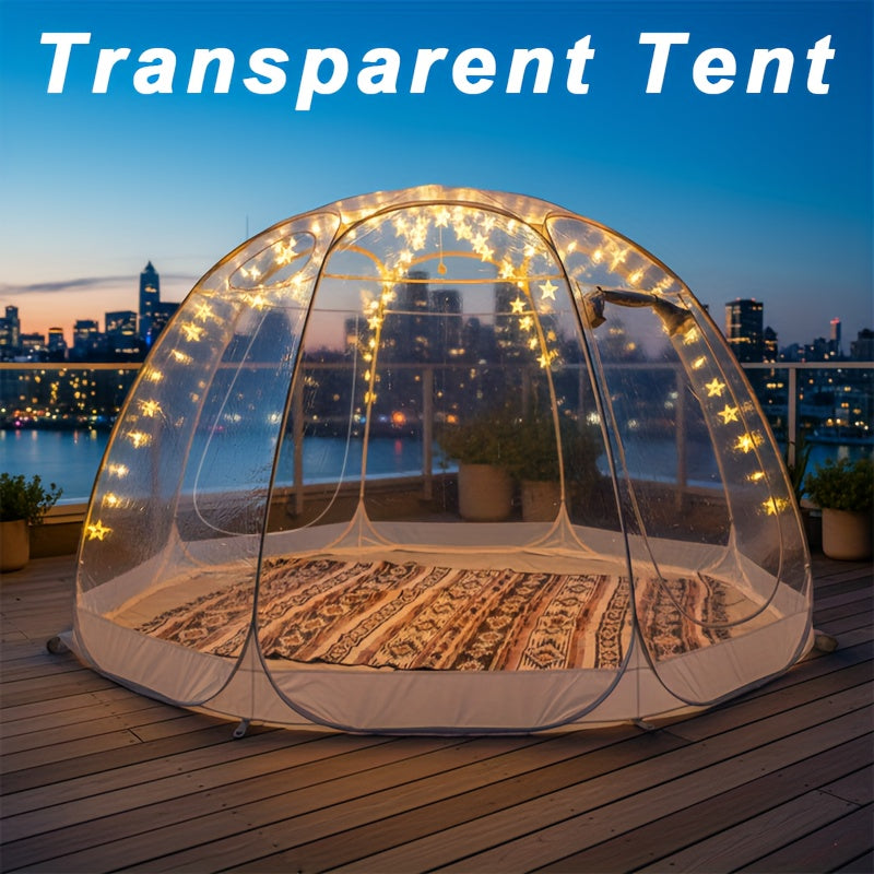 Transparent Party Tent with Frame - Large Clear Bubble Dome for Patio Sunroom