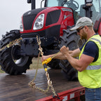 Ratchet Chain Binder Set for Hauling and Towing, VEVOR 8000 lb Working Load in a Four-Set Pack