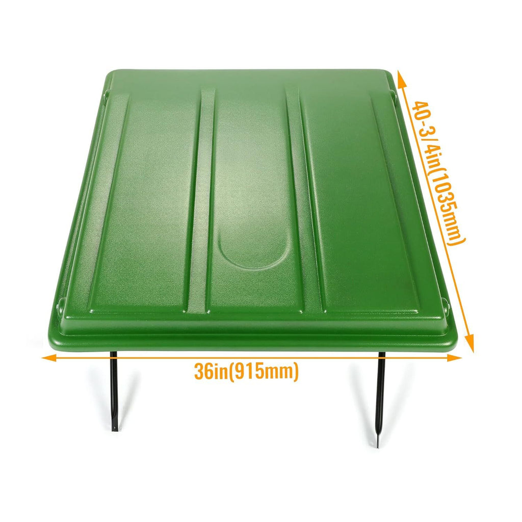 Tractor Canopy Top for John Deere Compact Utility Tractors, Removable 36 x 40-Inch Sunshade for ROPS