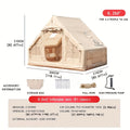 6.3/12 Square Meter Luxury Inflatable Tent, 4-6/8-10 Person All-Season Tent, Easy to Set Up