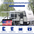 12v 100Ah LiFePO4 Battery Deep Cycle Battery 8000+ Cycles 100A BMS Rechargeable Lithium Iron Phosphate Battery Low-Temp Protection, For RV Marine And Home Energy Storage