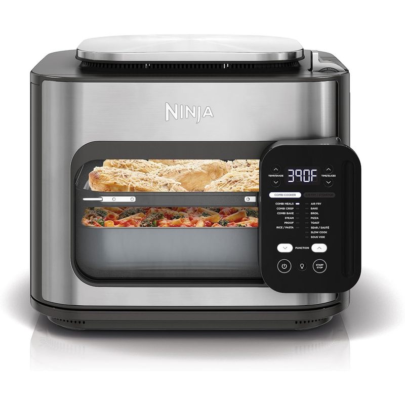 Ninja R-SFP701 14-in-1 Multicooker, Oven & Air Fryer, 15-Min Meals, 3 Accessories, Grey - Certified Refurbished