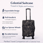 4-Piece Softside Spinner Luggage Set (20+24+28+32 inch) Lightweight Travel Suitcases with 360° Wheels, Telescopic Handle, Multi Pocket Design