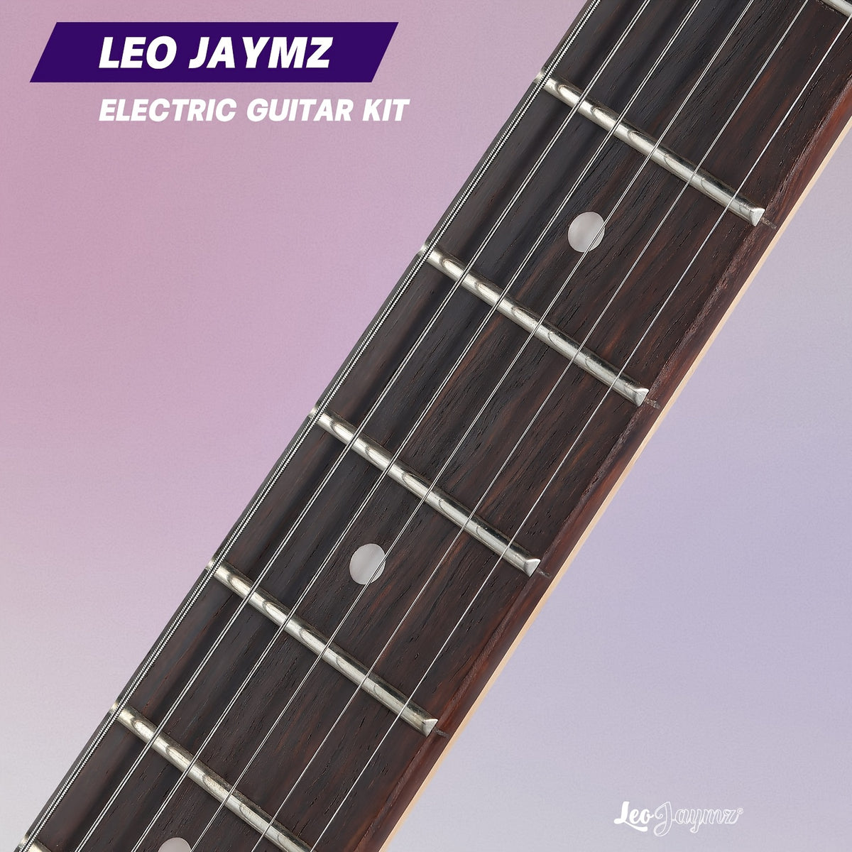 [Beginner Kit] Leo Jaymz 39 Inch Full Size Electric Guitar Kit Electric Guitar Beginner Kits - 20W Amplifier, Digital Tuner, Carrying Bag, Shoulder Strap, Connecting Cable