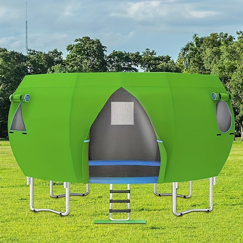 14ft Trampoline Tent & Shade Cover Combo - Heavy-Duty All-Weather Canopy with Ventilation, Easy Setup for 14-Foot Round Jumpers, /s Outdoor Play (Tent Only, Compatible with Standard Frames)